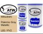 Preview: Mitsubishi, Palermo Gray Metallic, L83 / PV2: 500ml Lackdose + 500ml Klarlack + 250ml Härter - Set, von ATW Autoteile West.